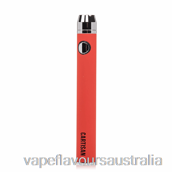 Vape Australia Cartisan Button VV 900 510 Battery Red